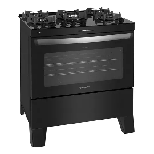 Fogão 5 Bocas Atlas com Mesa de Vidro